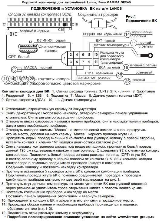 бортовой компьютер гамма 115 инструкция - avtoarsenal54.ru