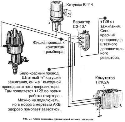 Система зажигания зил-130 | система зажигания