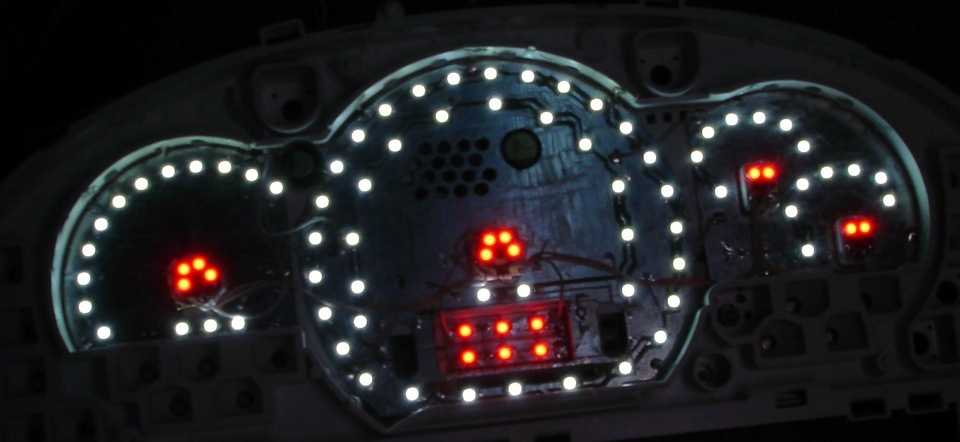 Светодиодные лампочки в приборную панель ваз 2114