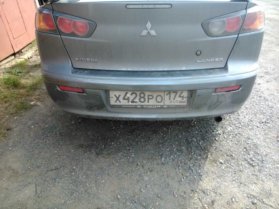 Установка парктроника mitsubishi lancer x в москве