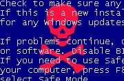 Анализ ошибок синего экрана смерти в windows