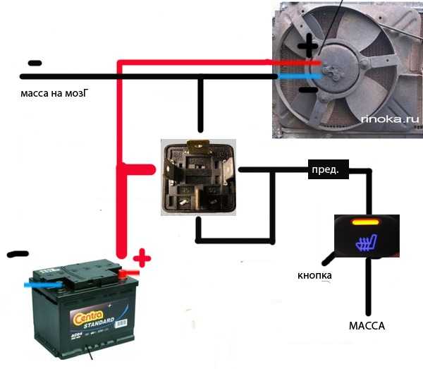 Схема включения вентилятора охлаждения ваз 2107 карбюратор