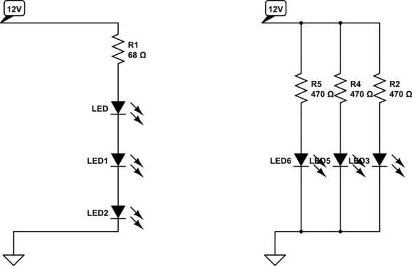 Подключение светодиодов к 12 вольт и к сети 220в, схемы