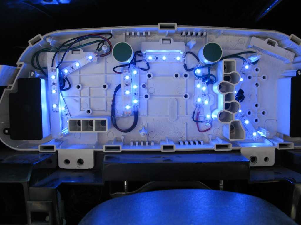 Как самостоятельно сделать подсветку панели приборов в автомобиле светодиодами