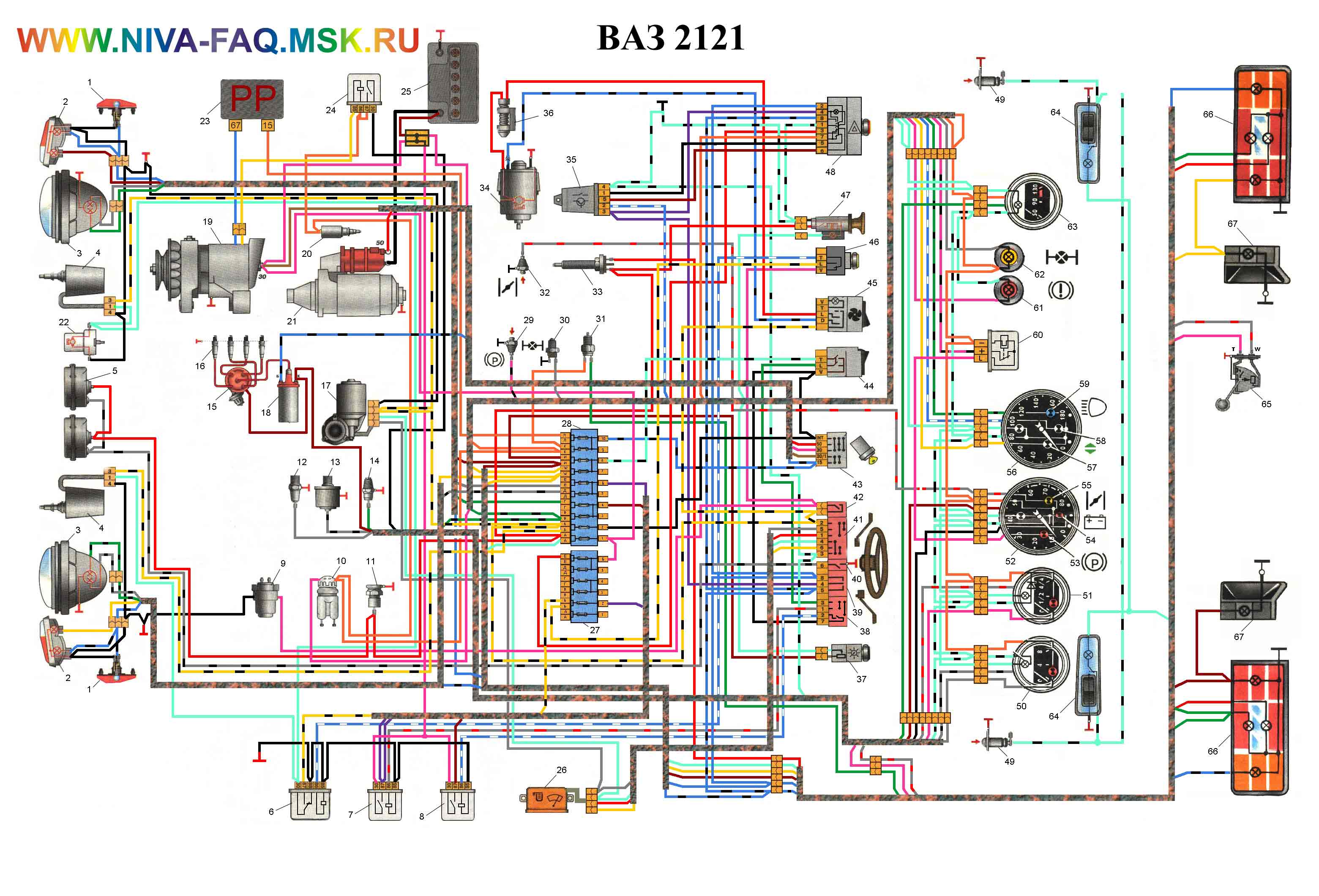 Схема ближний - дальний свет нива 21213 | twokarburators.ru